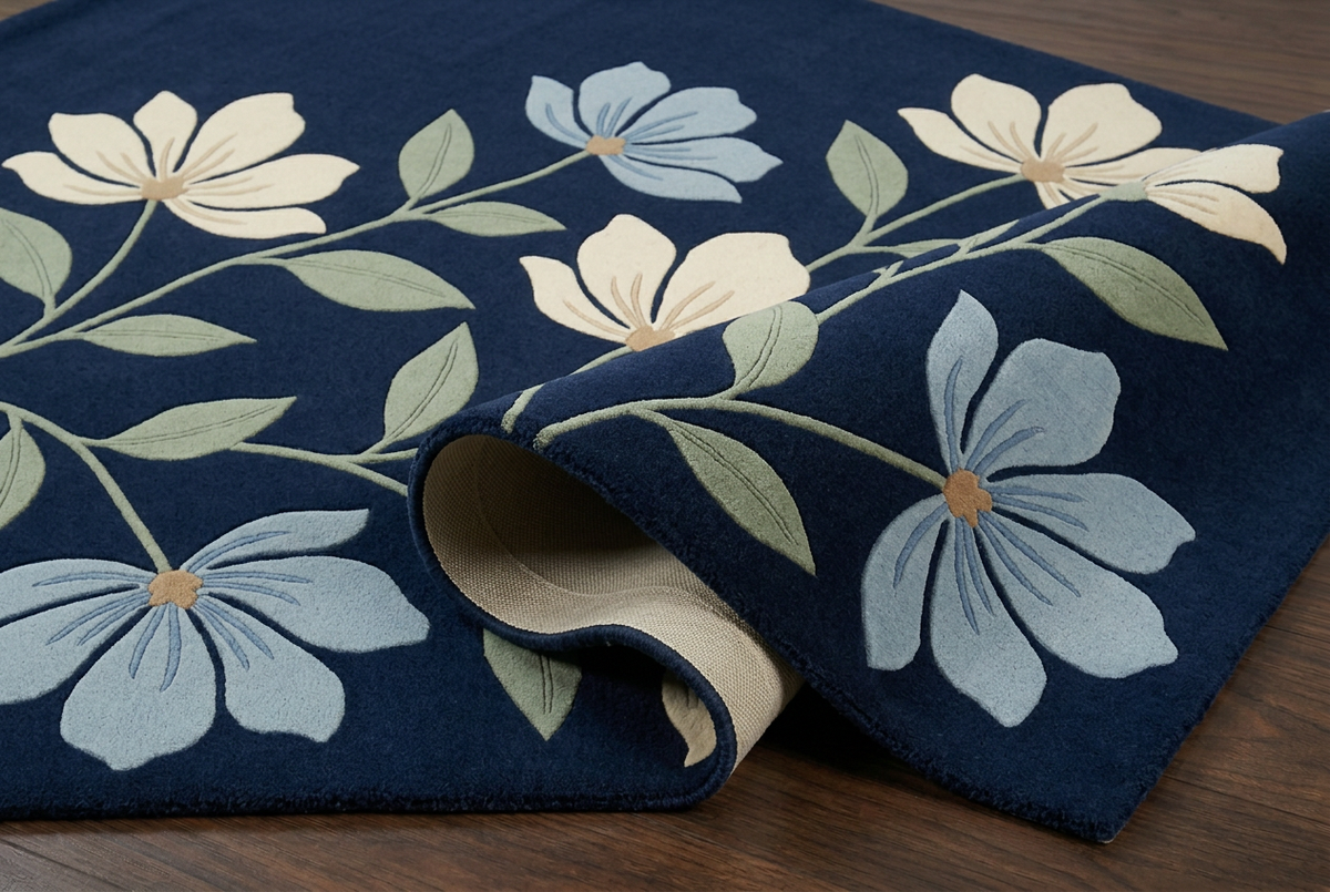 Blue Meadow folded detail