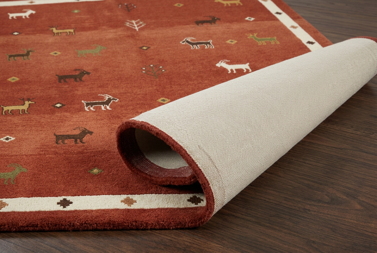 Desert Caravan folded-pile concept with cloth backing