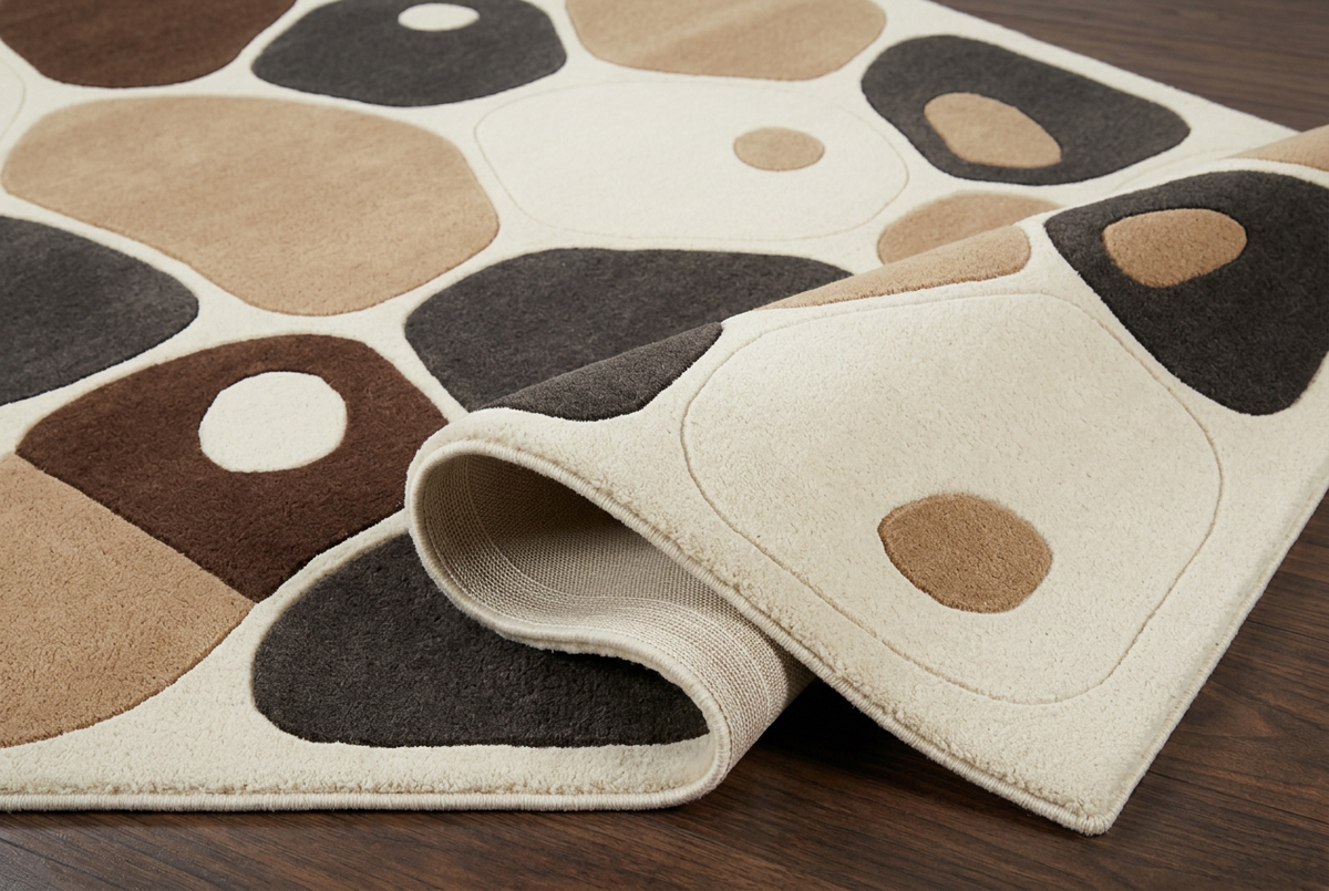 Stone Mosaic folded-pile concept with cloth backing