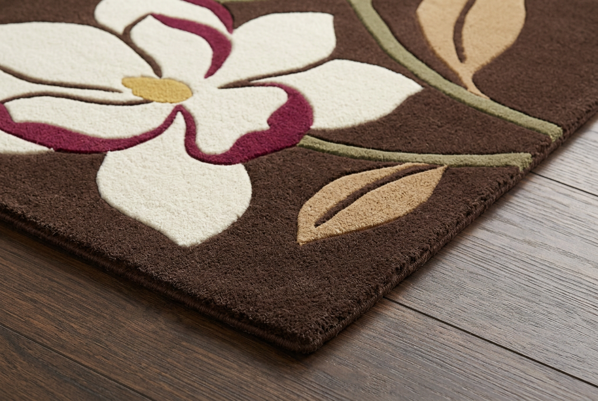 Burgundy Bloom corner detail