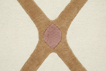 Camel Trellis wool close-up