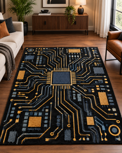 Hand Tufted Pictorial Village Harvest Landscape Beige Gold and Green 8x10 Wool Area Rug (Copy) 