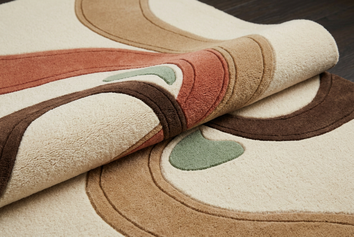 Folded rug pile concept