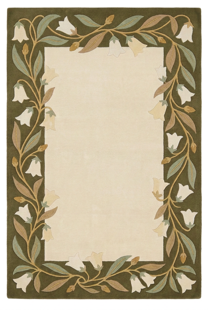 Ivory Olive Bluebell overhead view