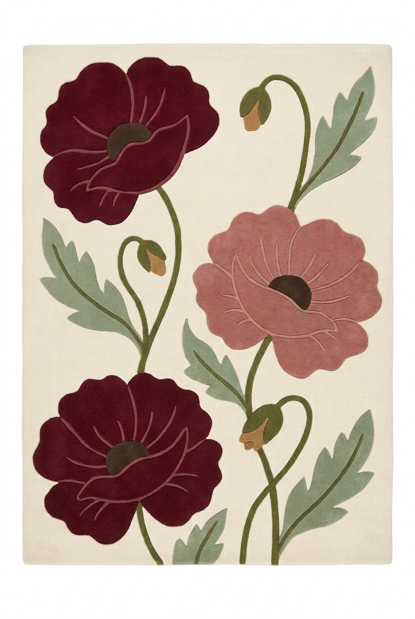 Rosewood Poppy overhead view