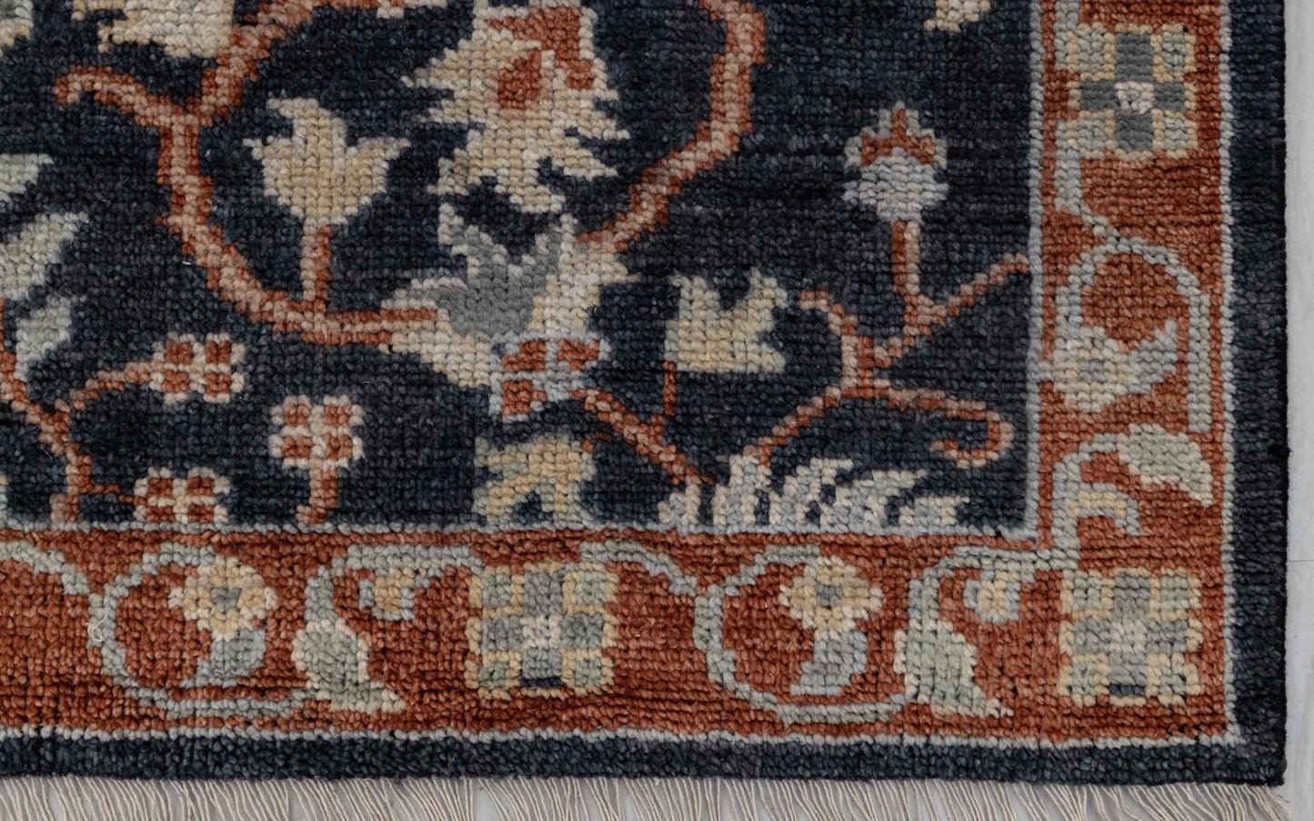 Animal and Tree of Life Navy Hand Knotted Persian Hunting Style Wool Area Rug 8x10