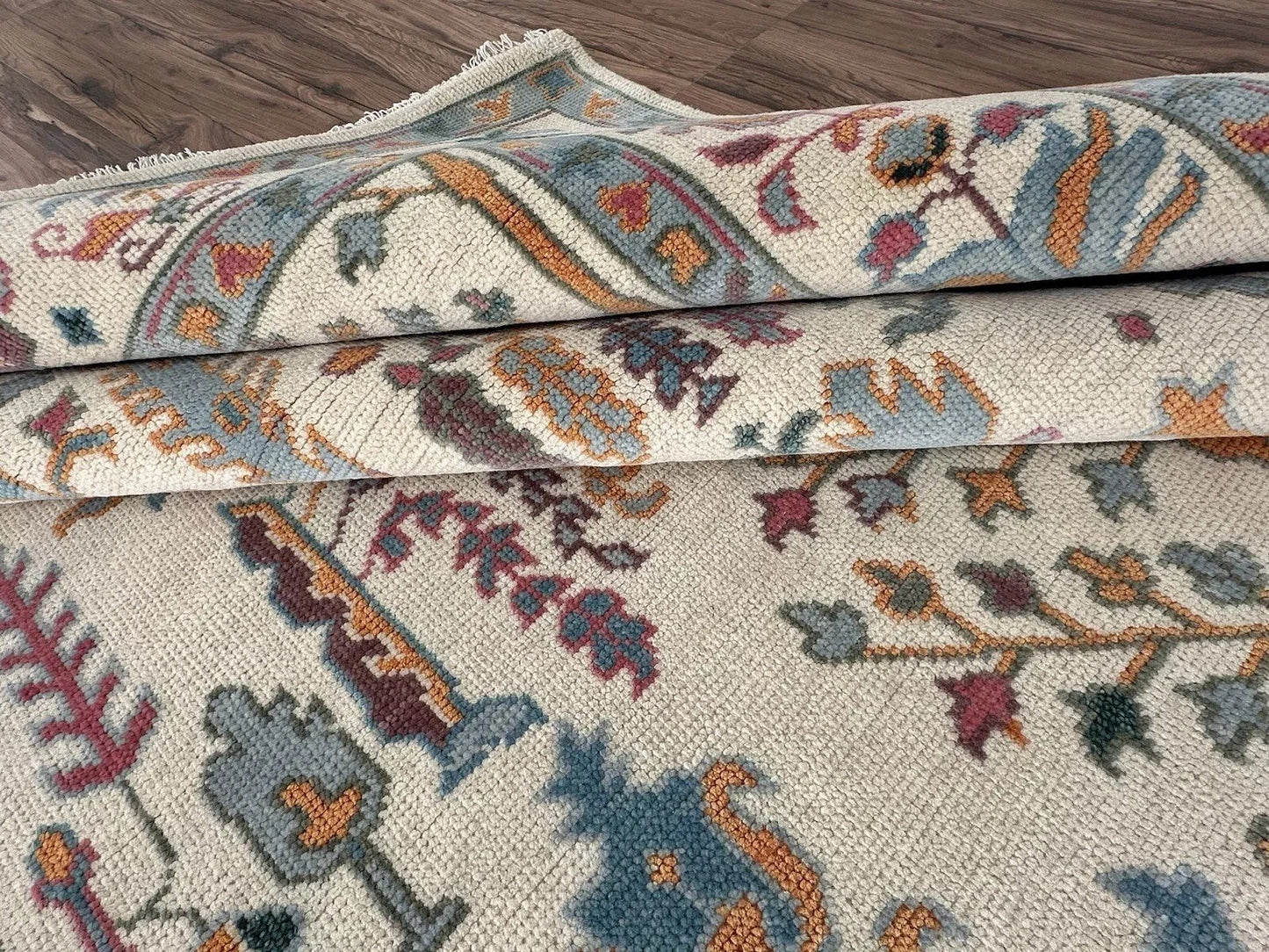 Hand Knotted Tree of Life Ivory Multicolour 8x10 Botanical Wool Area Rug