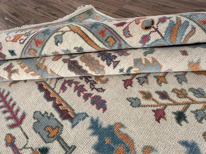 Hand Knotted Tree of Life Ivory Multicolour 8x10 Botanical Wool Area Rug