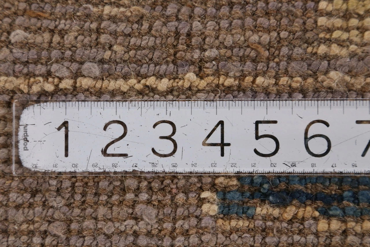 8x10 Purple Ivory Gold Oushak Vintage Hand Knotted Wool Area Rug