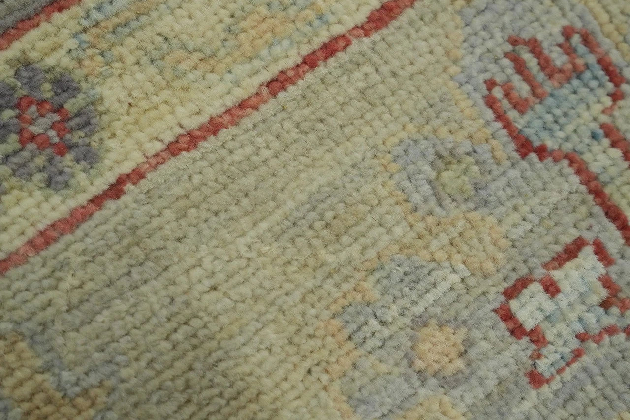 Vintage Look Antique Style Turkish Oushak Traditional Hand-Knotted Beige and Grey 8x10 Wool Area Rug