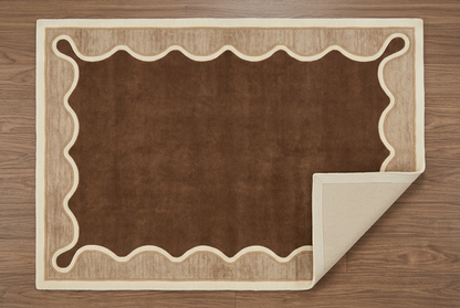 Walnut Ribbon folded detail