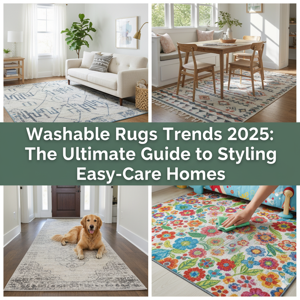 Washable Rugs Trends 2025: The Ultimate Guide to Styling Easy-Care Homes