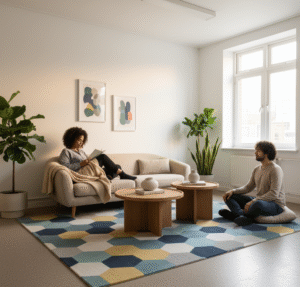 Hexagon Geometric Rugs