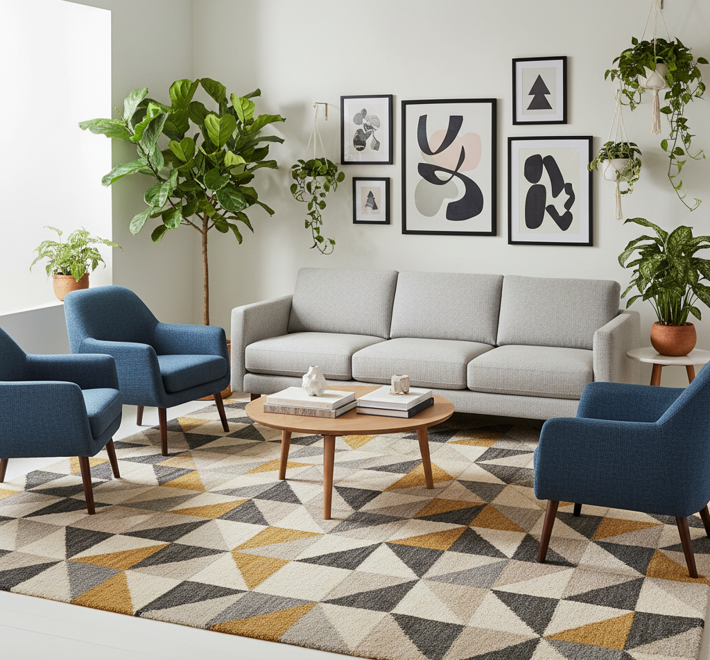 Geometric rug
