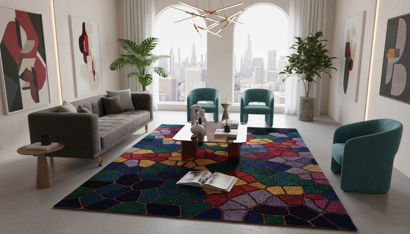 The New Era of Floor Artistry: Why Saturated Jewel Tone Rugs Define 2026 Interior Design