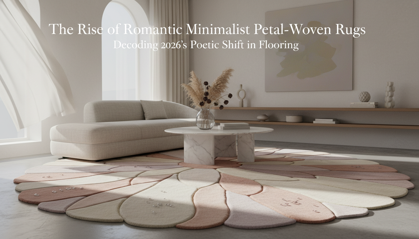 The Rise of Romantic Minimalist Petal-Woven Rugs: Decoding 2026's Poetic Shift in Flooring