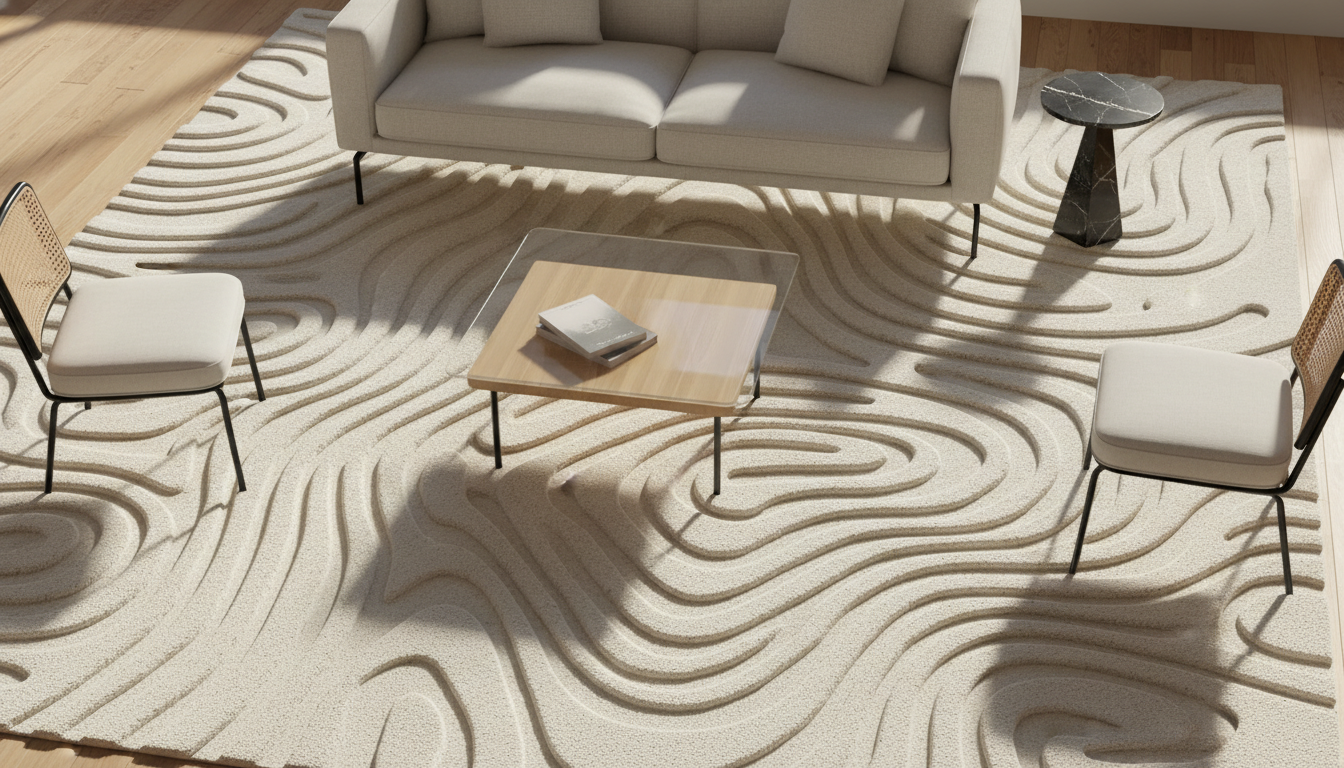 High-Low Pile: Crafting Topographical Landscapes Underfoot