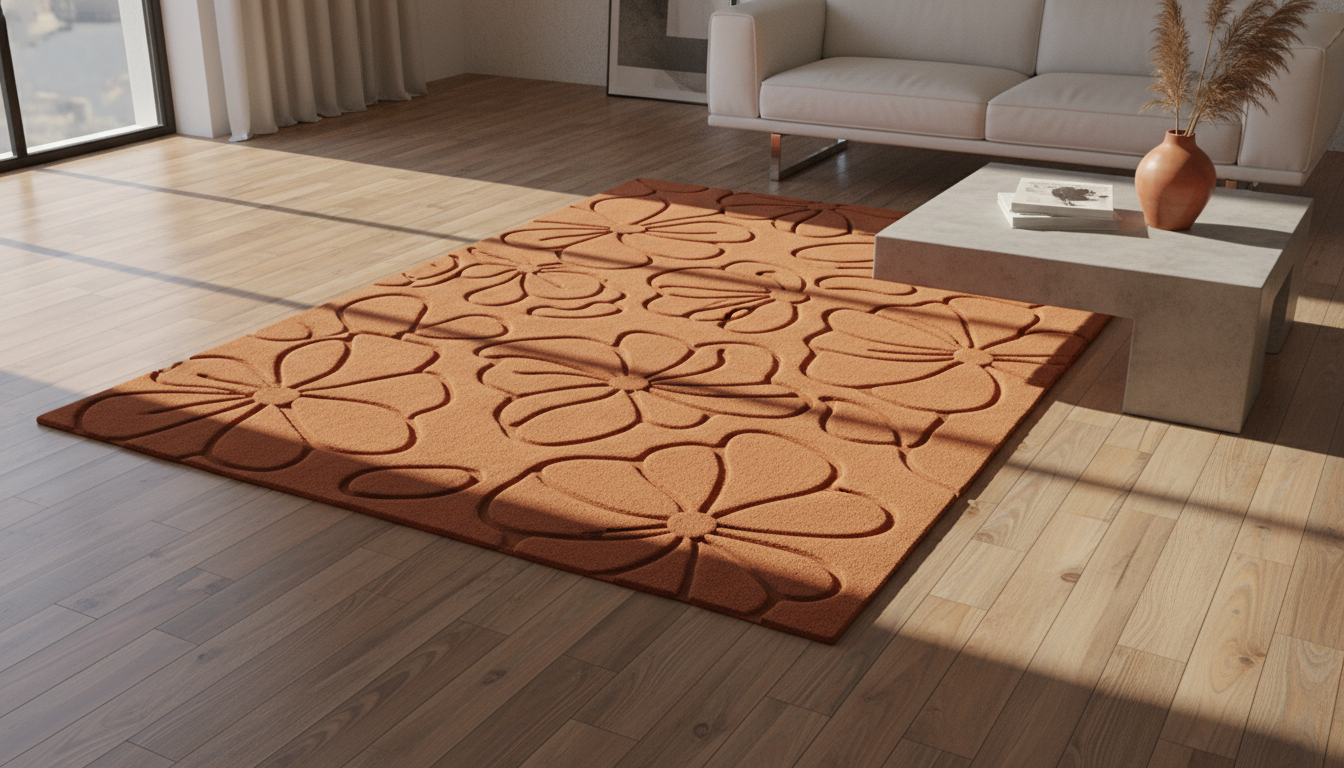 Textural maximalism 2026 in monochrome terracotta.