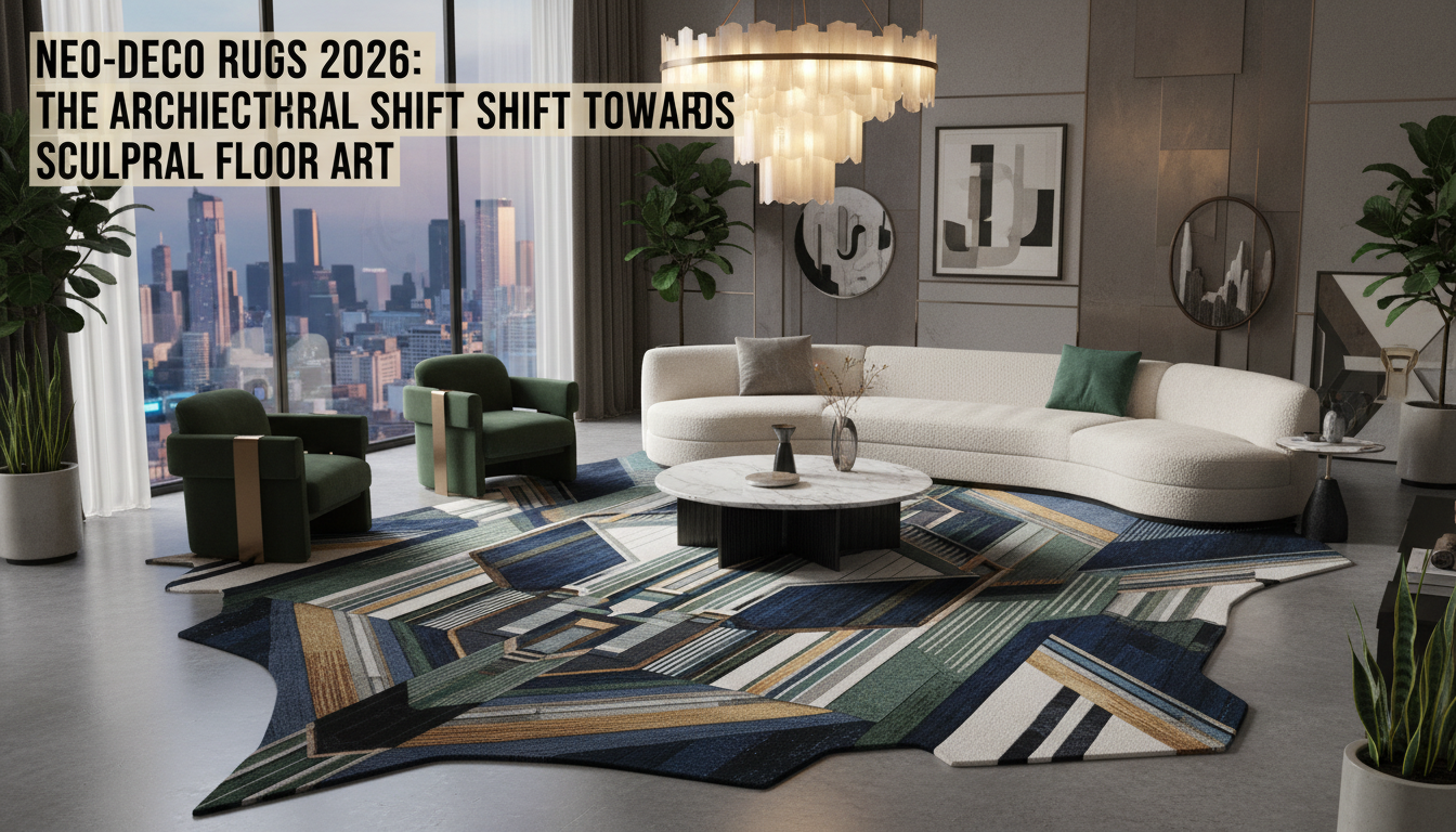 Neo-Deco rugs 2026: The Architectural Shift Towards Sculptural Floor Art