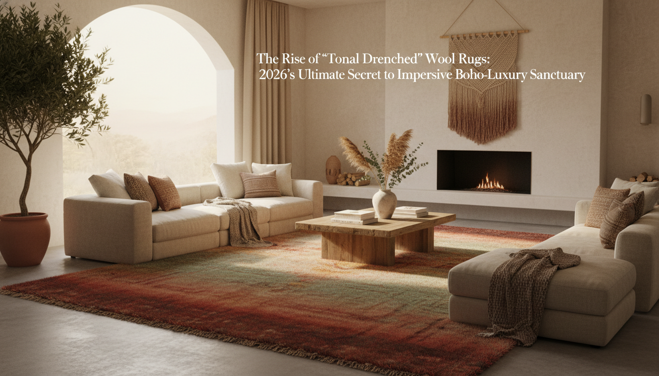 The Rise of 'Tonal Drenched' Wool Rugs: 2026’s Ultimate Secret to Immersive Boho-Luxury Sanctuary