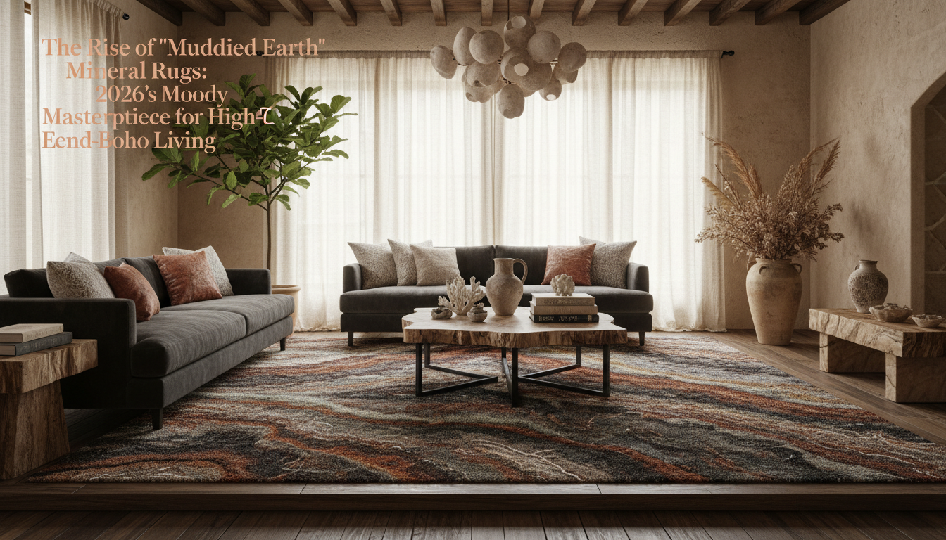 The Rise of 'Muddied Earth' Mineral Rugs: 2026’s Moody Masterpiece for High-End Boho Living