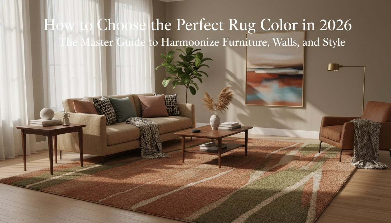 How to Choose the Perfect Rug Color in 2026: The Master Guide to Harmonizing Furniture, Walls, and Style