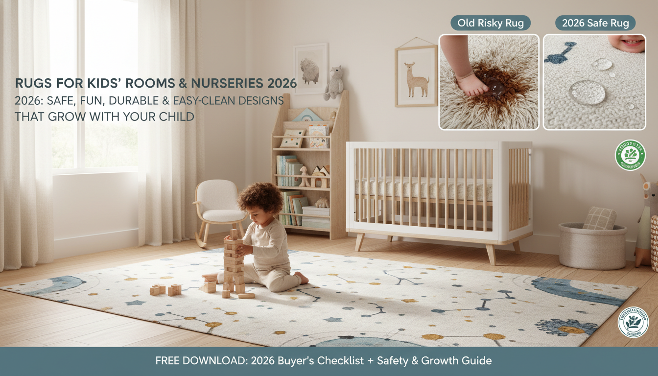 Rugs for Kids’ Rooms & Nurseries 2026: Safe, Fun, and Durable Buying Guide