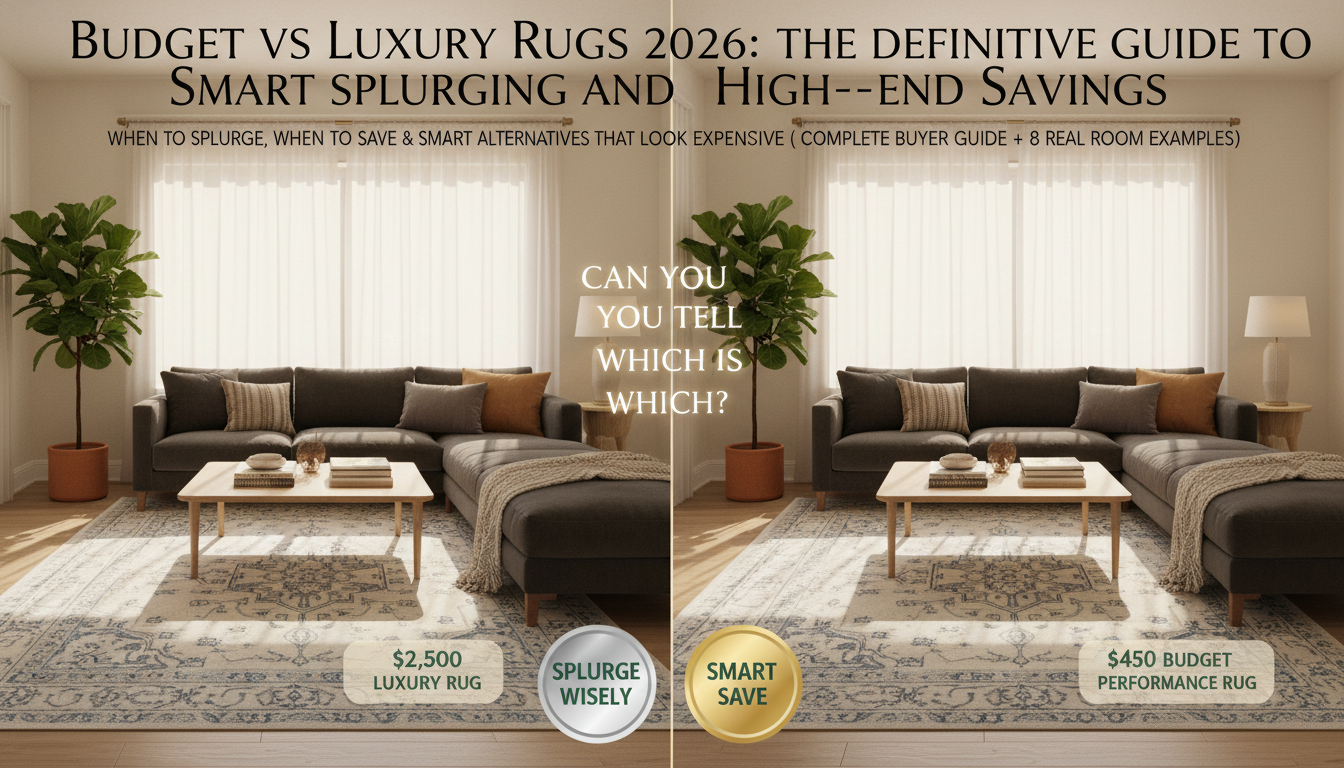 Budget vs Luxury Rugs 2026: The Definitive Guide to Smart Splurging and High-End Savings