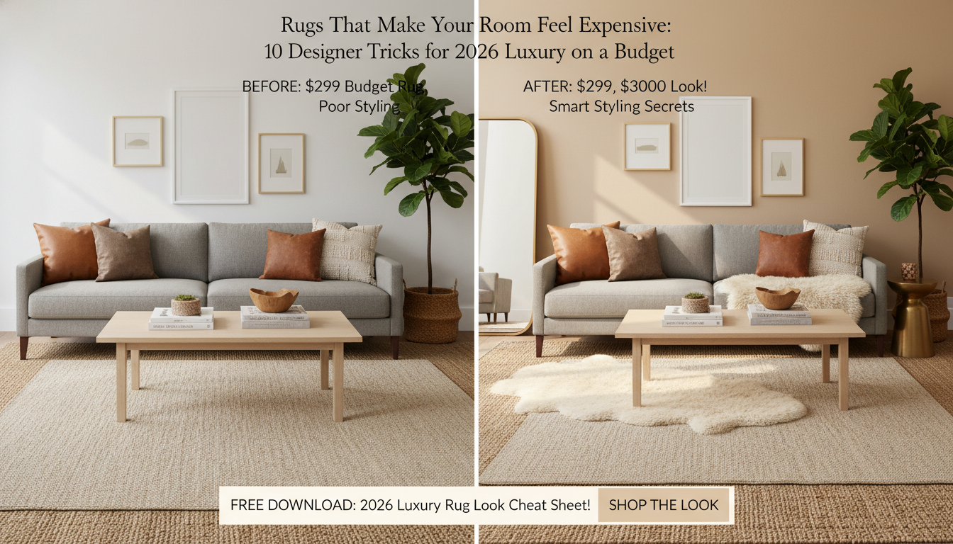 Rugs That Make Your Room Feel Expensive: 10 Designer Tricks for 2026 Luxury on a Budget