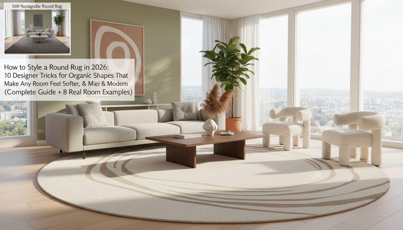 How to Style a Round Rug in 2026: 10 Designer Tricks for Organic Shapes