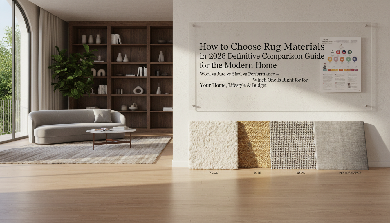 How to Choose Rug Materials in 2026: The Definitive Comparison Guide for the Modern Home