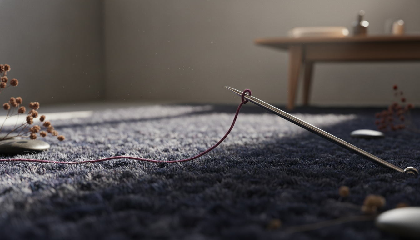 Close-up of a Plum Noir rug texture showing silk and wool blend highlights for a luxury interior finish.