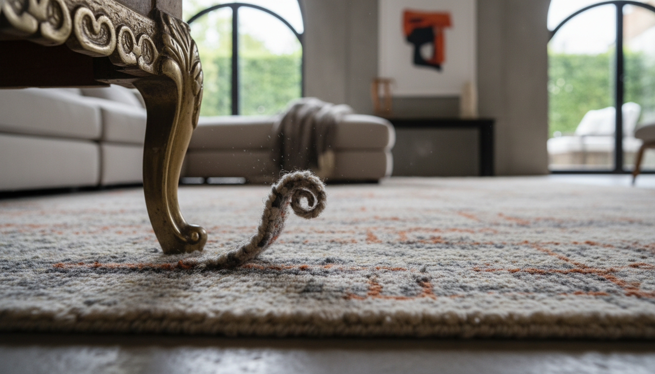 Visual demonstration of molecular memory in self-healing smart-fiber rugs 2026 showing fiber resilience.