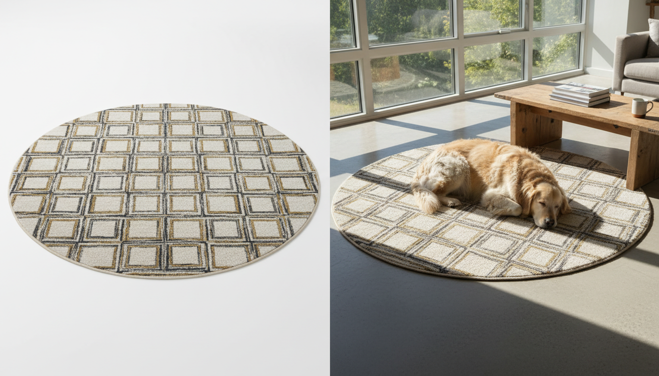 Expectation versus reality comparison of an online rug purchase