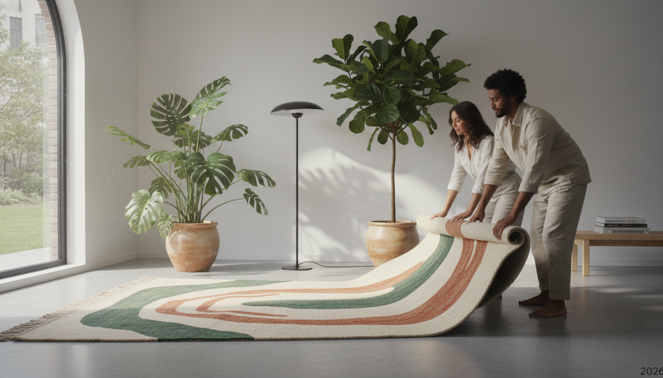 Strategic placement of large indoor plants in a minimalist corner, a low-cost method for how to decorate with nature.