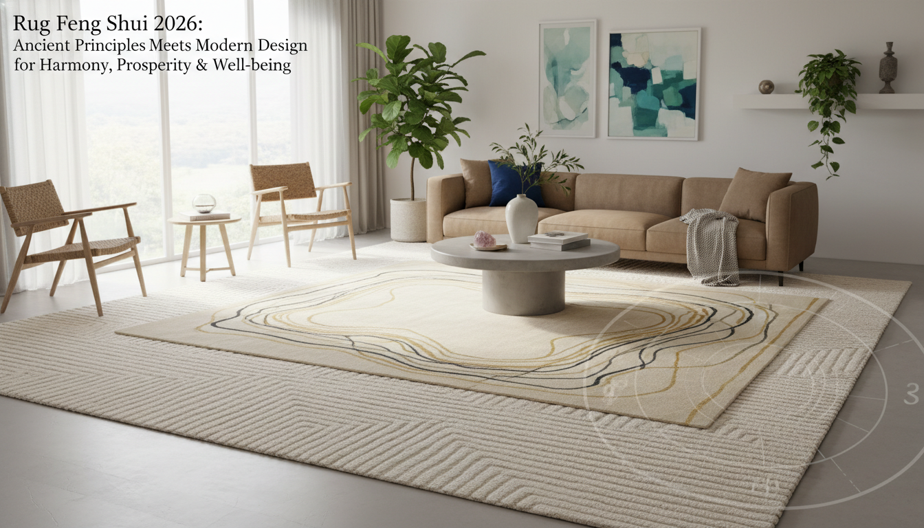 Rug Feng Shui 2026: Ancient Principles Meets Modern Design for Harmony, Prosperity & Well-being