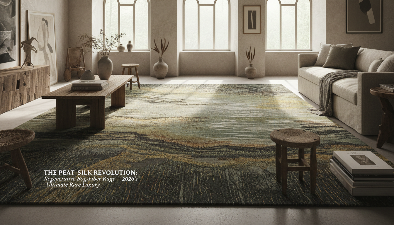 The Peat-Silk Revolution: Why Regenerative Bog-Fiber Rugs are 2026’s Ultimate Rare Luxury