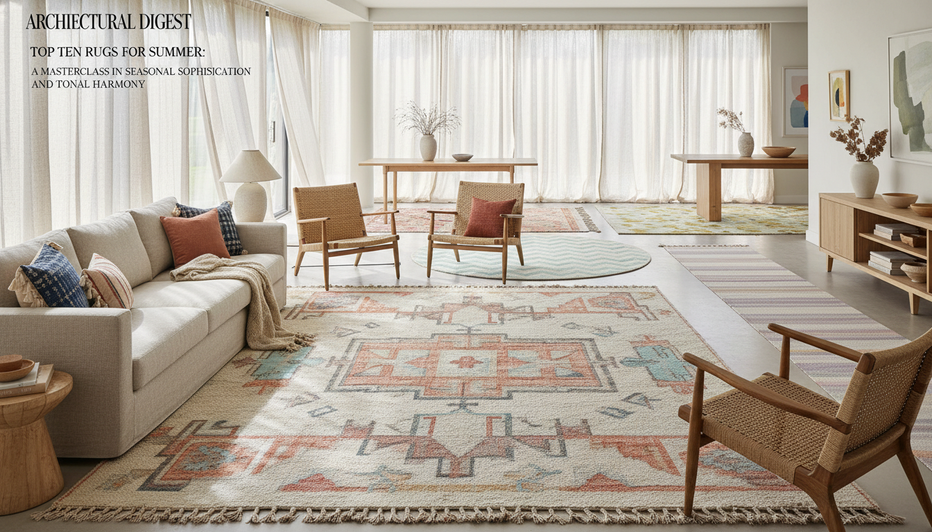 Top Ten Rugs for Summer: A Masterclass in Seasonal Sophistication and Tonal Harmony